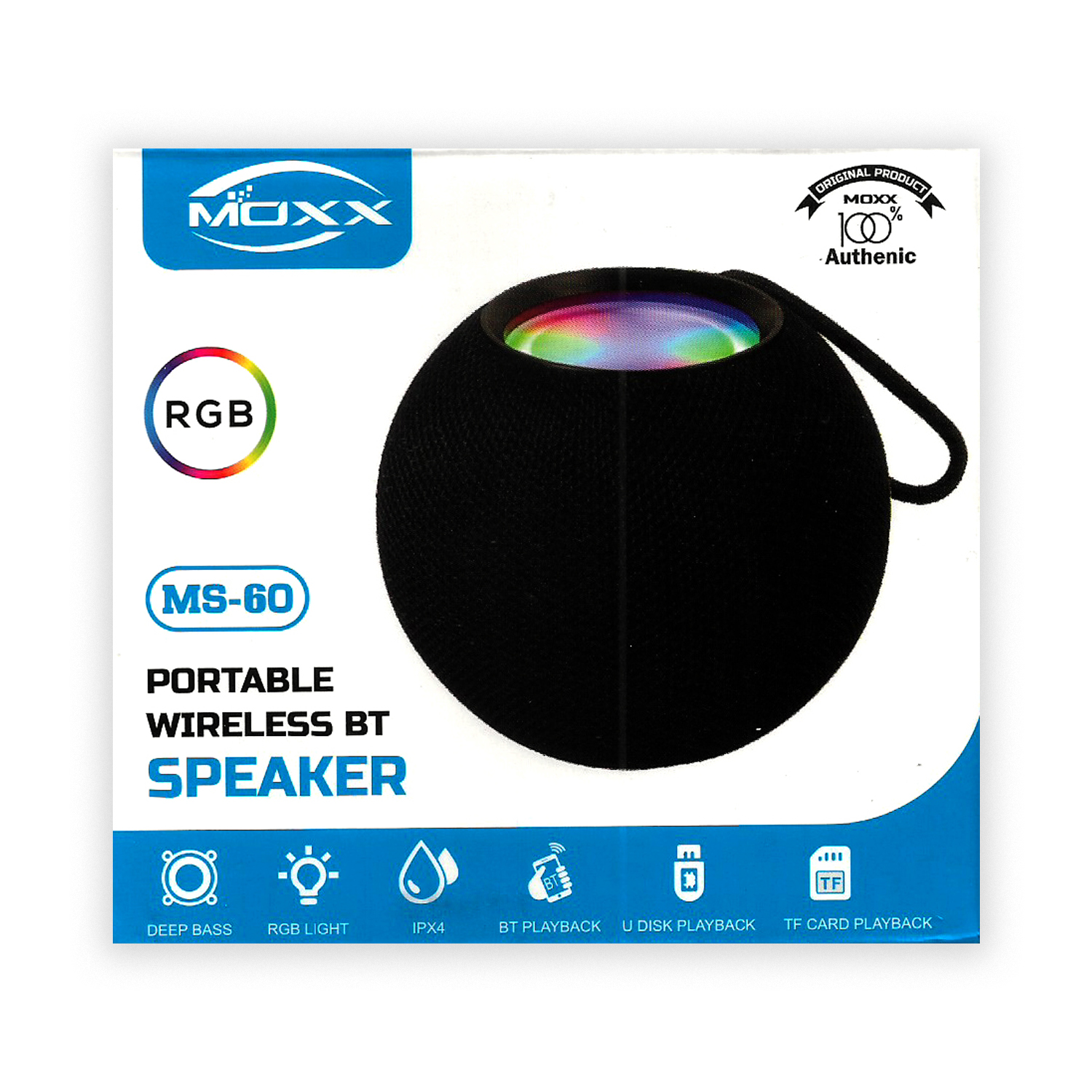 MOXX RGB Portable Wireless Speaker | RGB Light | Waterproof (IPX6)