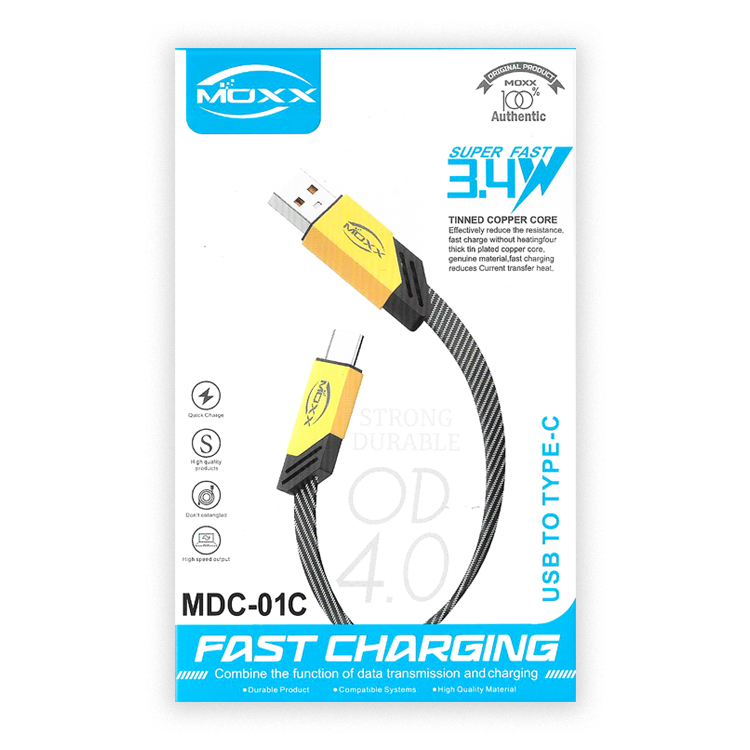 MOXX FAST DATA 3in1 CABLE | 100W FAST SPEED | USB TO TYPE-C, MICRO ...