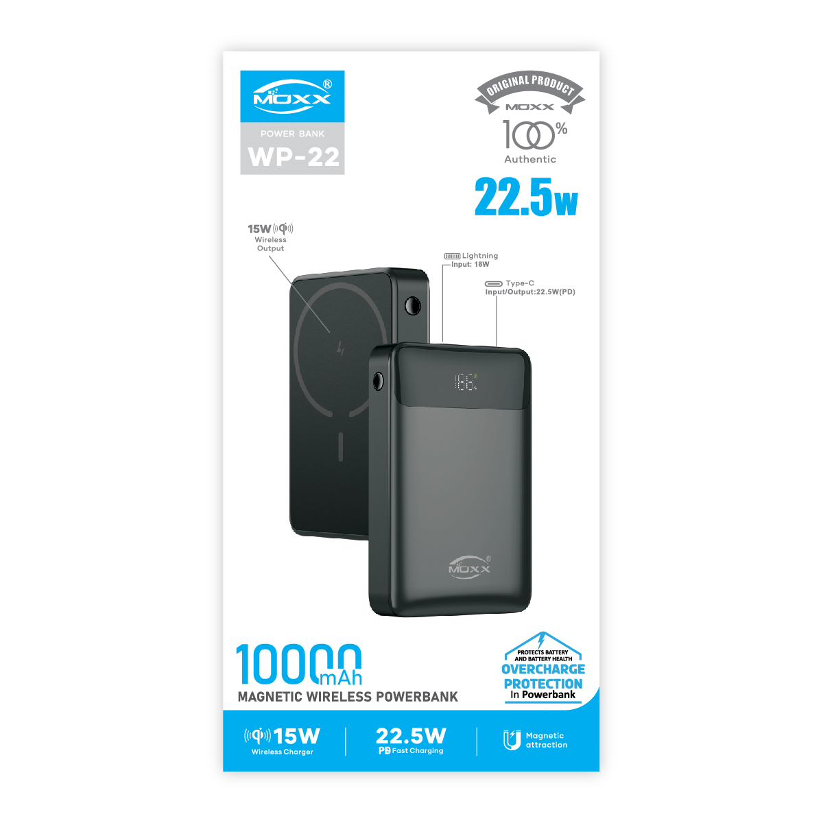 MOXX WIRELESS 10000mAh POWERBANK | 22.5W WATT SUPER FAST