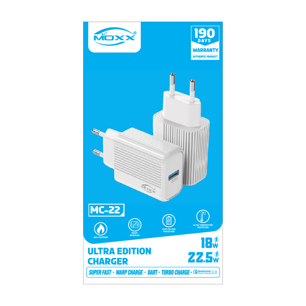 MOXX 18W SUPER FAST CHARGER | 18-22.5W SUPER FAST
