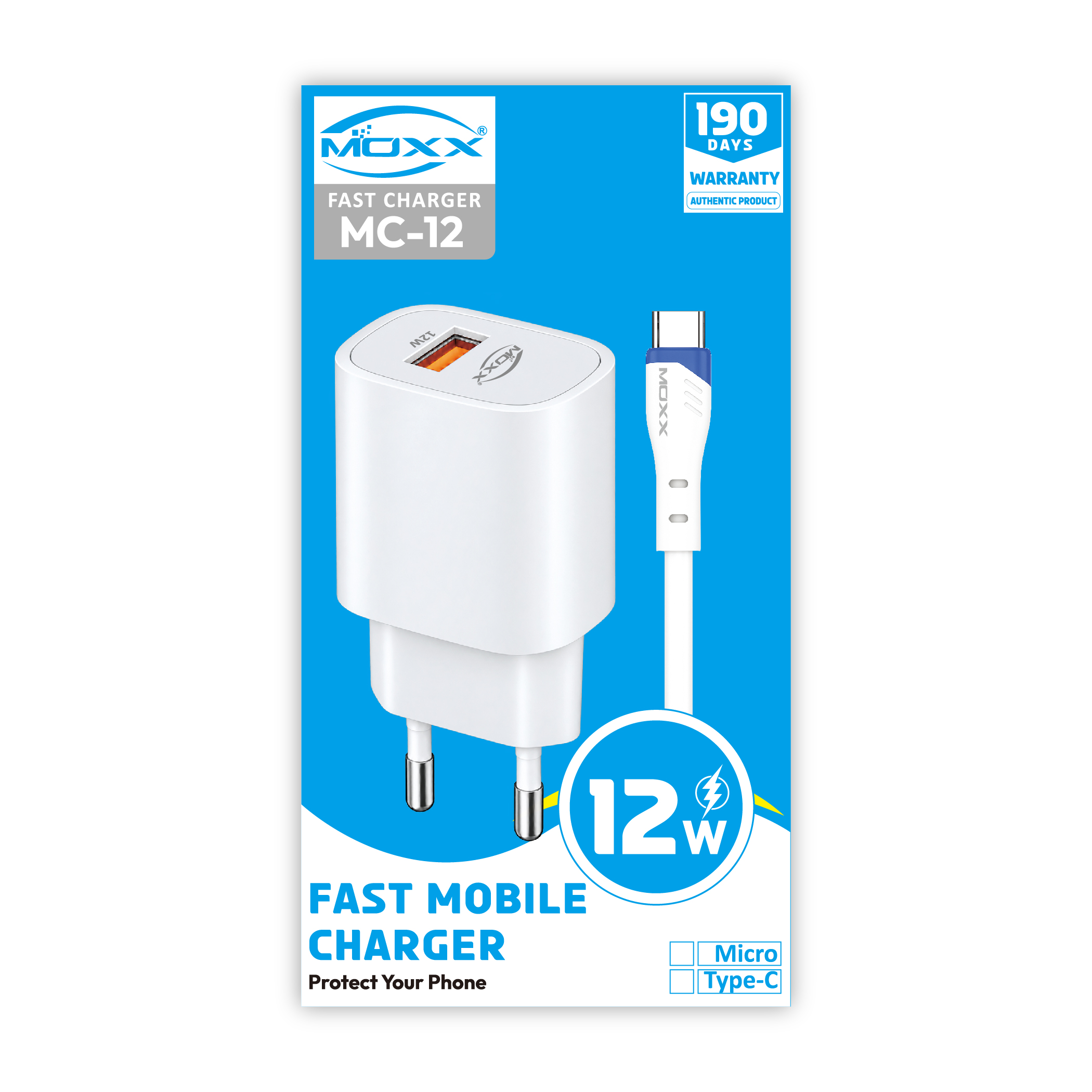 MOXX 12W FAST CHARGER | FAST CHARGER