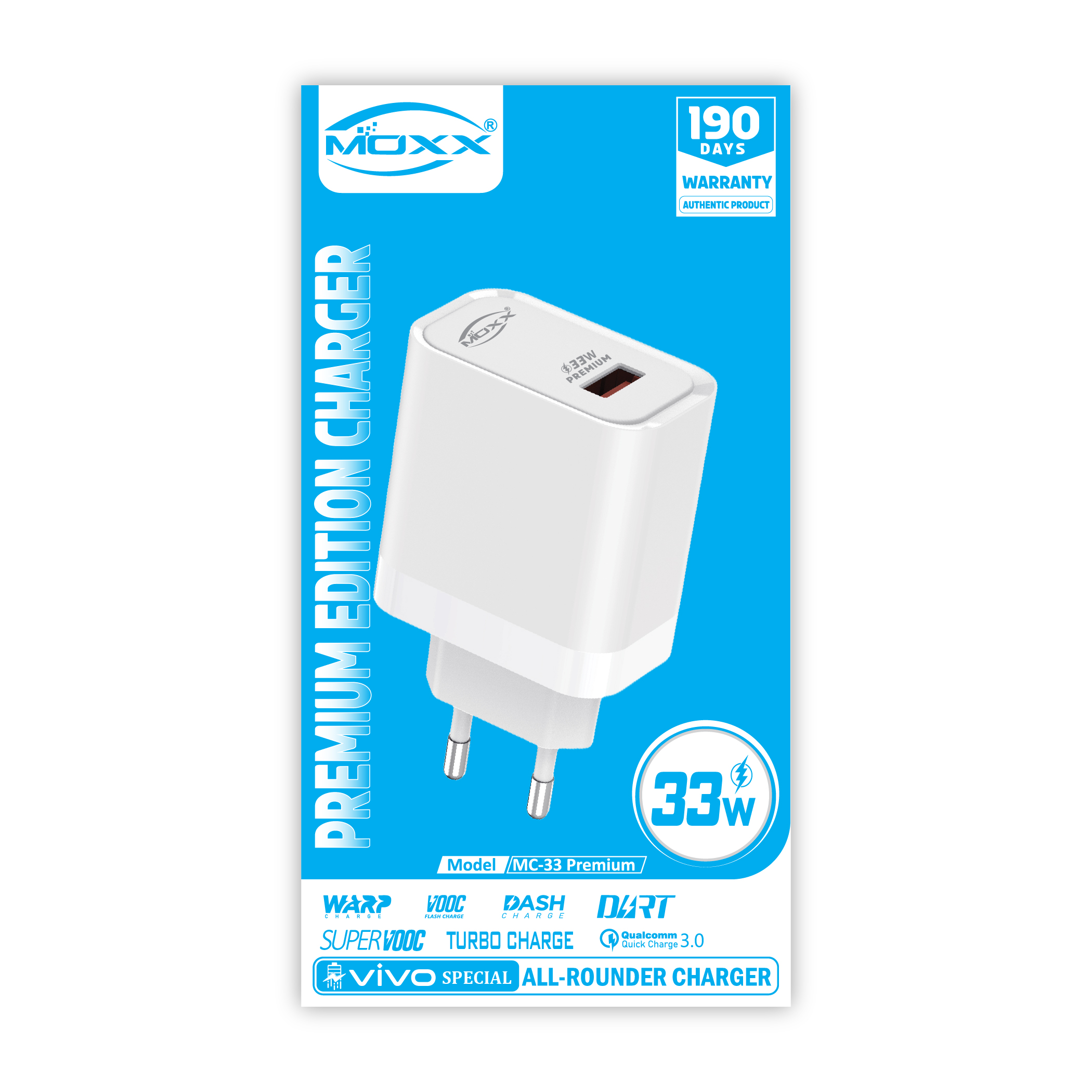 MOXX 33W PREMIUM CHARGER | VIVO SPECIAL | 33W FAST CHARGING