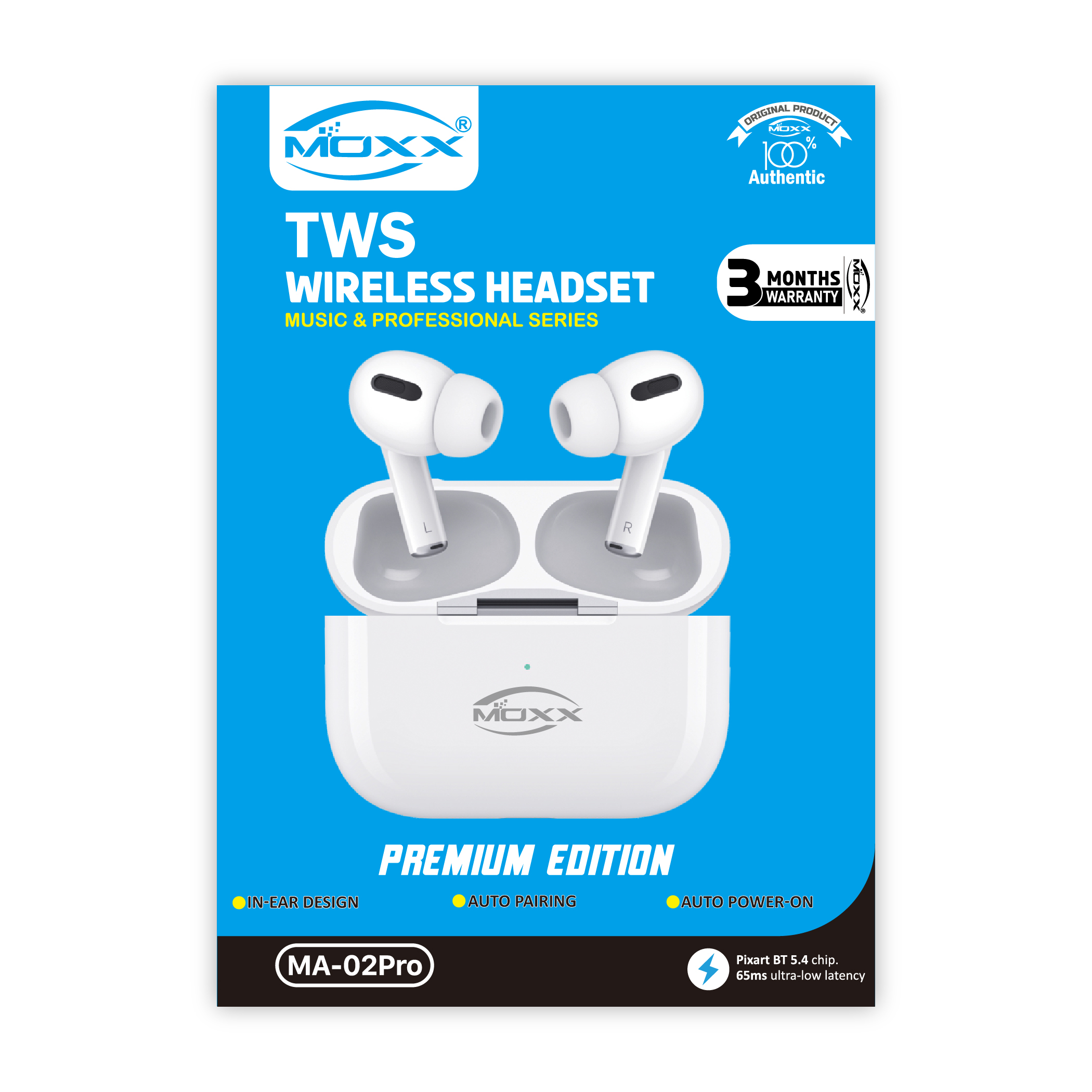 MOXX MA-02PRO PREMIUM EARBUDS | HD MUSIC SOUND